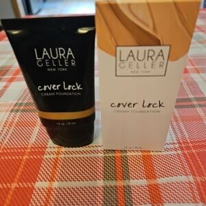 NIB Laura Geller Cover Lock Cream Foundation In Honey